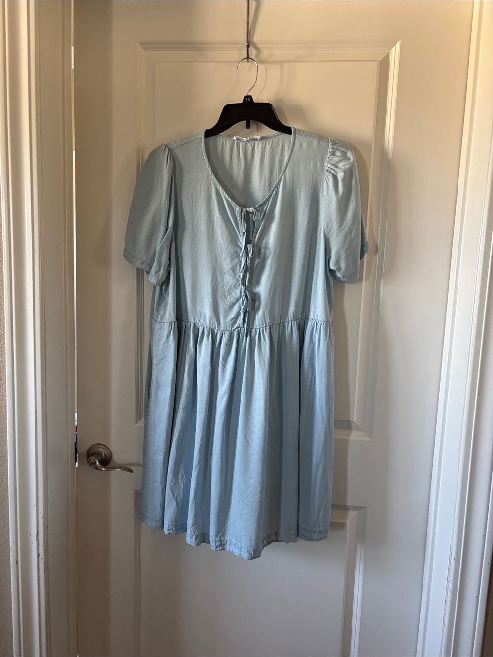 Jane & Delaney Light Blue Babydoll Dress